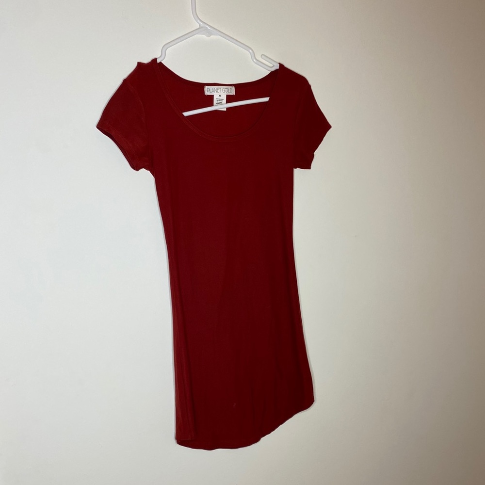 Red T-Shirt Dress